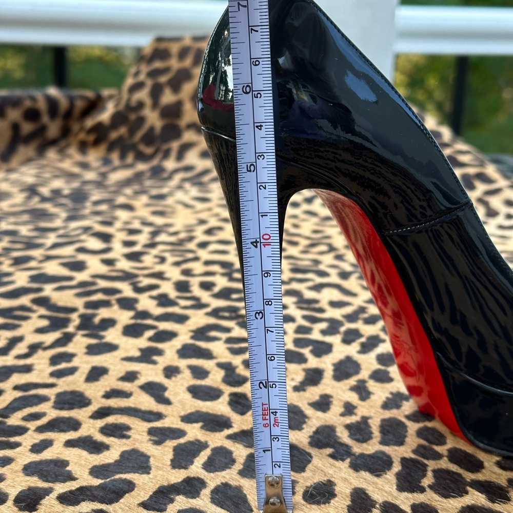 Christian Louboutin BIANCA BLACK HEELS 38.5 - Picture 2 of 13